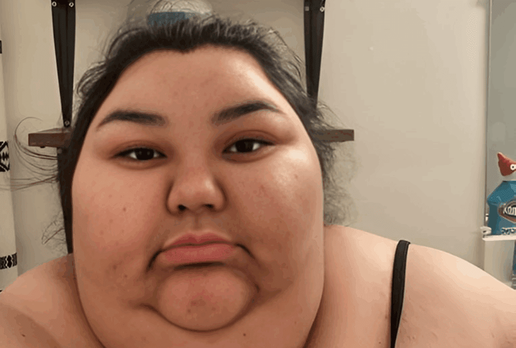 Den här kvinnan vägde över 200 kilo och åt hela tiden