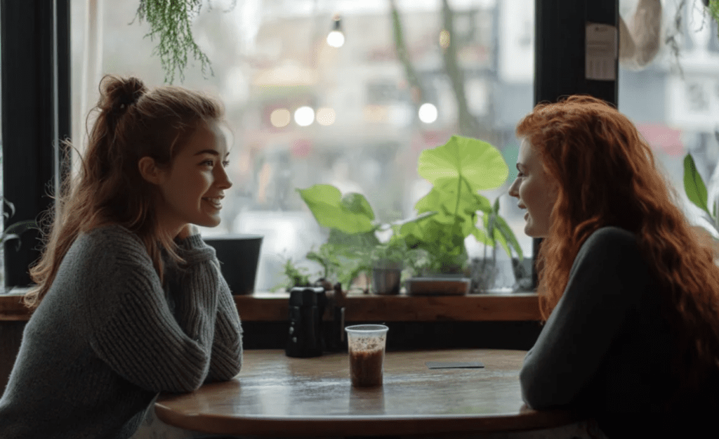 Med titeln mamma tog min plats på kaféet — hennes ansikte blev rött efter att jag lärde henne en lektion