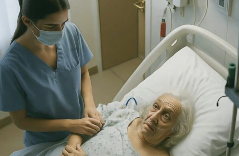 Läkarna gav den gamla kvinnan bara några timmar att leva, och under dessa sista timmar fanns det bara en sköterska i närheten: men plötsligt lade hon märke till något konstigt på patienten.