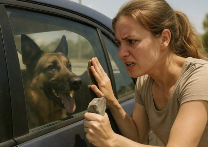 En man låste in sin hund i bilen i extrem värme: för att rädda djuret krossade jag rutan, varefter något oväntat hände