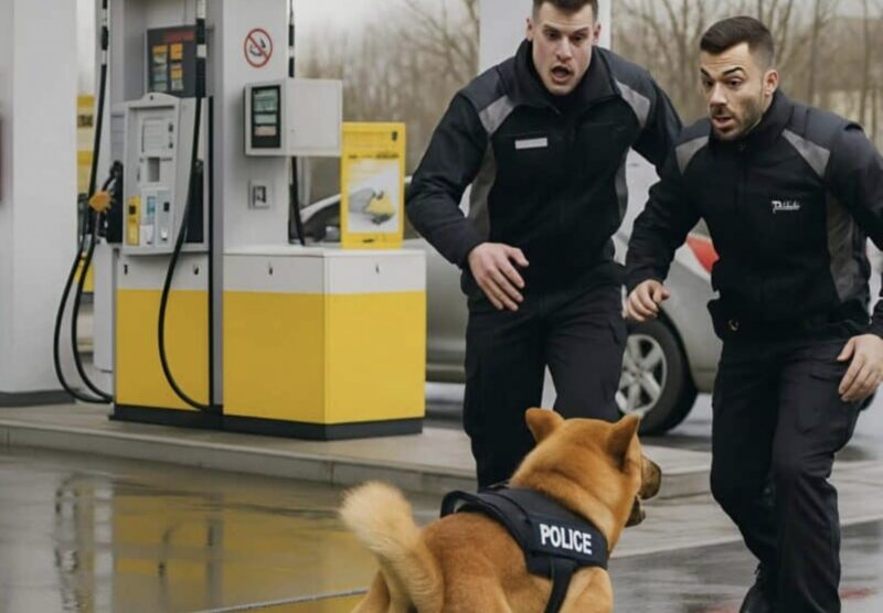 En röd hund dök plötsligt upp på en bensinstation och började skälla högt på de anställda: dock hände snart något hemskt och alla förstod orsaken till hundens konstiga beteende.