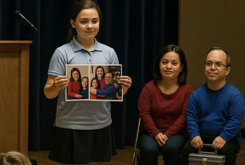 Jag trodde att min dotter skämdes för oss… Men vad hon gjorde i skolan fick mig att gråta