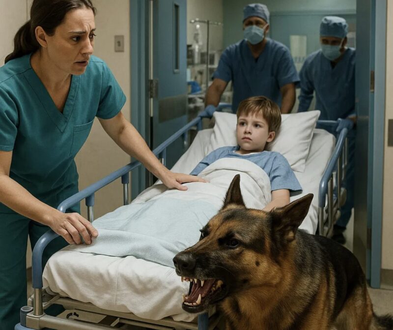 Jag försökte flytta en 8-årig pojke till operation... Men hans hund blockerade dörren. Anledningen kommer att chocka dig.