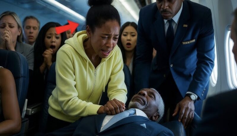 En stackars 12-årig svart flicka räddade en miljonär på ett flygplan… Men vad han viskade fick henne att gråta högt.