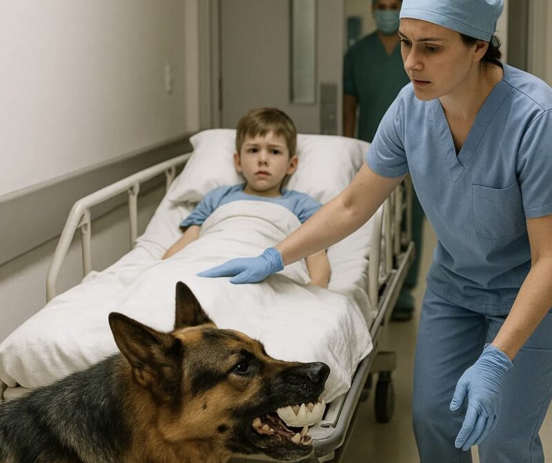 Jag försökte flytta en 8-årig pojke till operation... Men hans hund blockerade dörren. Anledningen kommer att chocka dig.