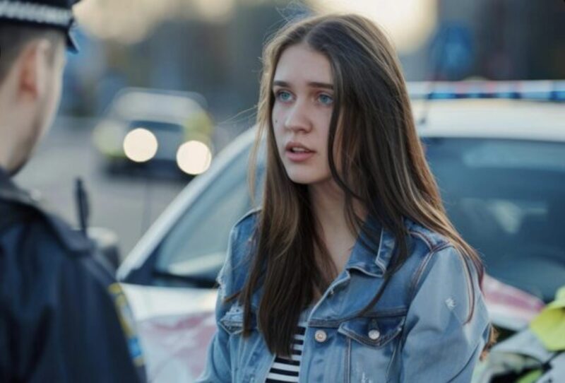 När jag knackade på dörren stod poliser där. ”Det här kan inte stämma”, sa jag, men en av dem skakade på huvudet. ”Din dotter kontaktade oss.” Jag tittade tillbaka och såg henne gråta: ”mamma, jag måste berätta något för dig…”