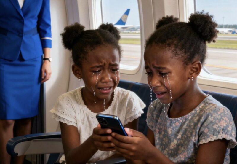 Två svarta tvillingflickor sparkades av ett flygplan av oförskämd flygpersonal – tills de ringde ett telefonsamtal till sin pappa, flygbolagets VD. Sekunder senare utbröt kaos i terminalen…