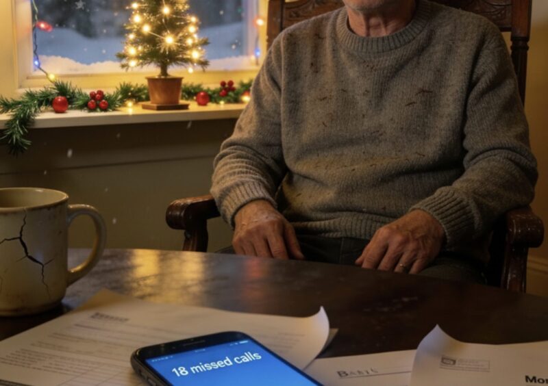”Jag log när min son sa att jag inte var välkommen till jul – sedan körde jag iväg. Två dagar senare berättade 18 missade samtal att jag hade haft rätt hela tiden.”