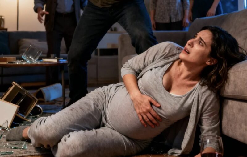 ”Min man slog mig när jag var gravid när hans föräldrar skrattade… men de visste inte att ett enda meddelande skulle förstöra allt.”