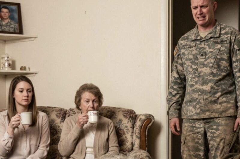 Efter fem år borta kom min soldatson hem och fann mig på knä och skurade mina egna golv – medan hans fru och hennes mamma satt i soffan och lugnt smuttade på kaffe.