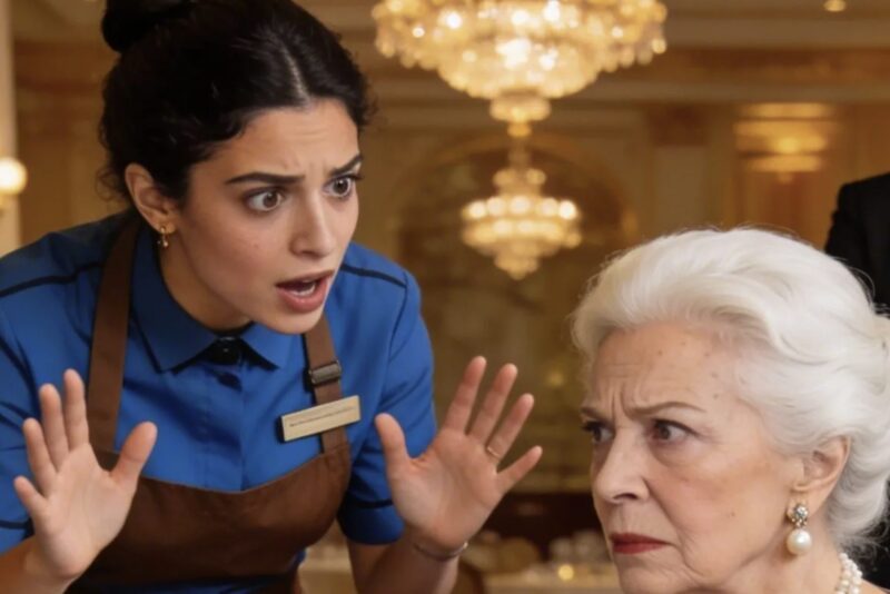 Vad skulle du göra om du var en ödmjuk servitris och såg en miljardärs döva mamma bli ignorerad av alla på en elegant restaurang?