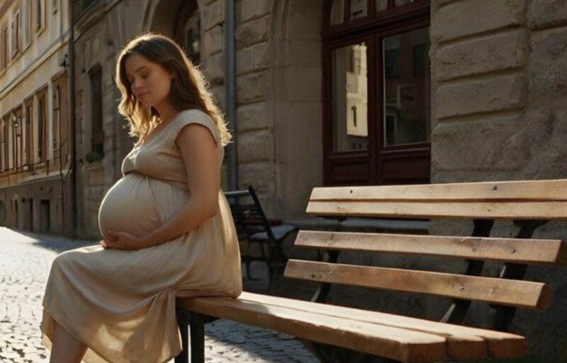 Hon dök upp för att skriva på skilsmässopappren, gravid i åttonde månaden… och såg sedan sin man gifta sig med sin älskarinna samma dag, leende som om hon hade förlorat allt…