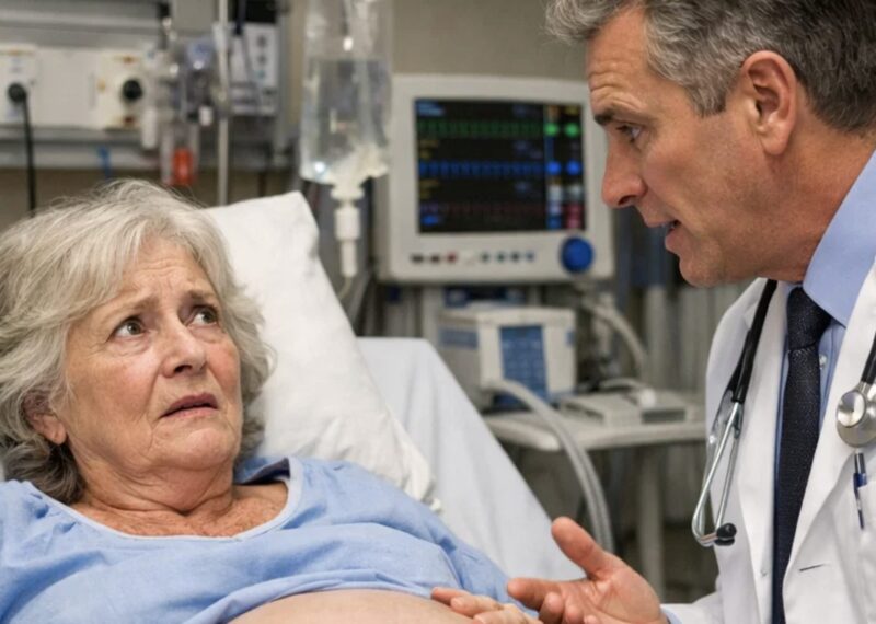 En 65-årig kvinna upptäckte att hon var gravid, men när det var dags att föda barn undersökte läkaren henne och blev chockad över vad han såg.