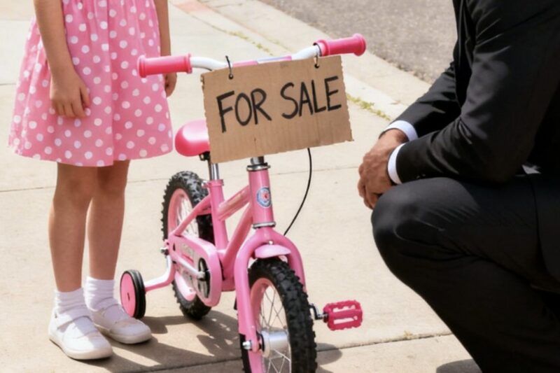 En liten flicka sålde sin cykel så att hennes mamma kunde äta, och sedan upptäckte en maffiaboss vem som hade stulit allt från dem.