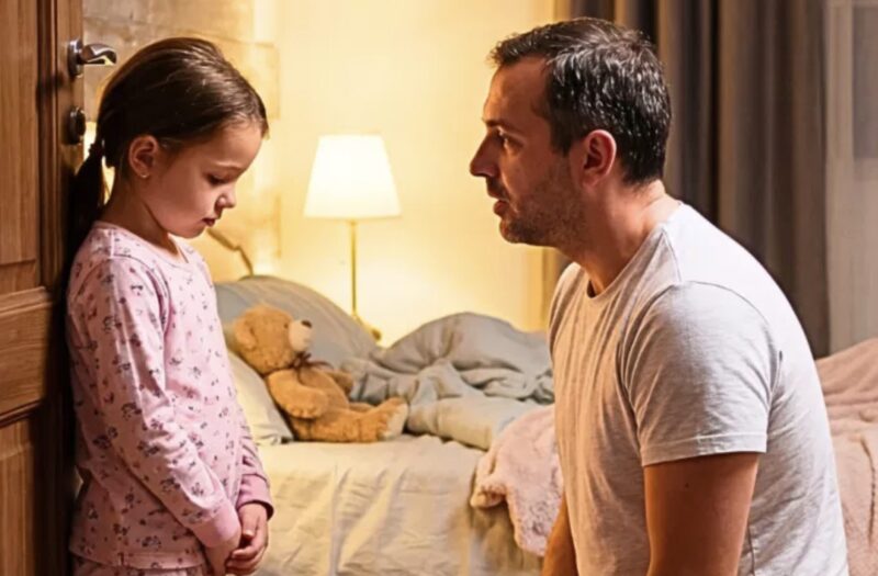 "Pappa ... min rygg gör så ont att jag inte kan sova. Mamma sa att jag inte hade rätt att berätta det för dig."